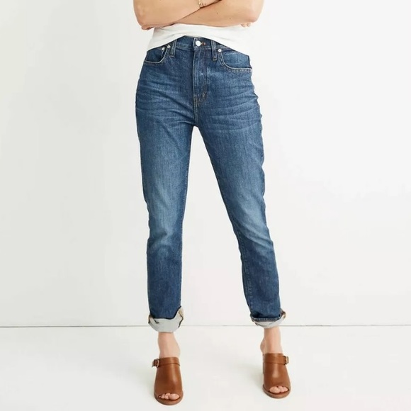 Madewell High Rise Slim Boyjean Eco Stretch Jeans - Picture 2 of 15